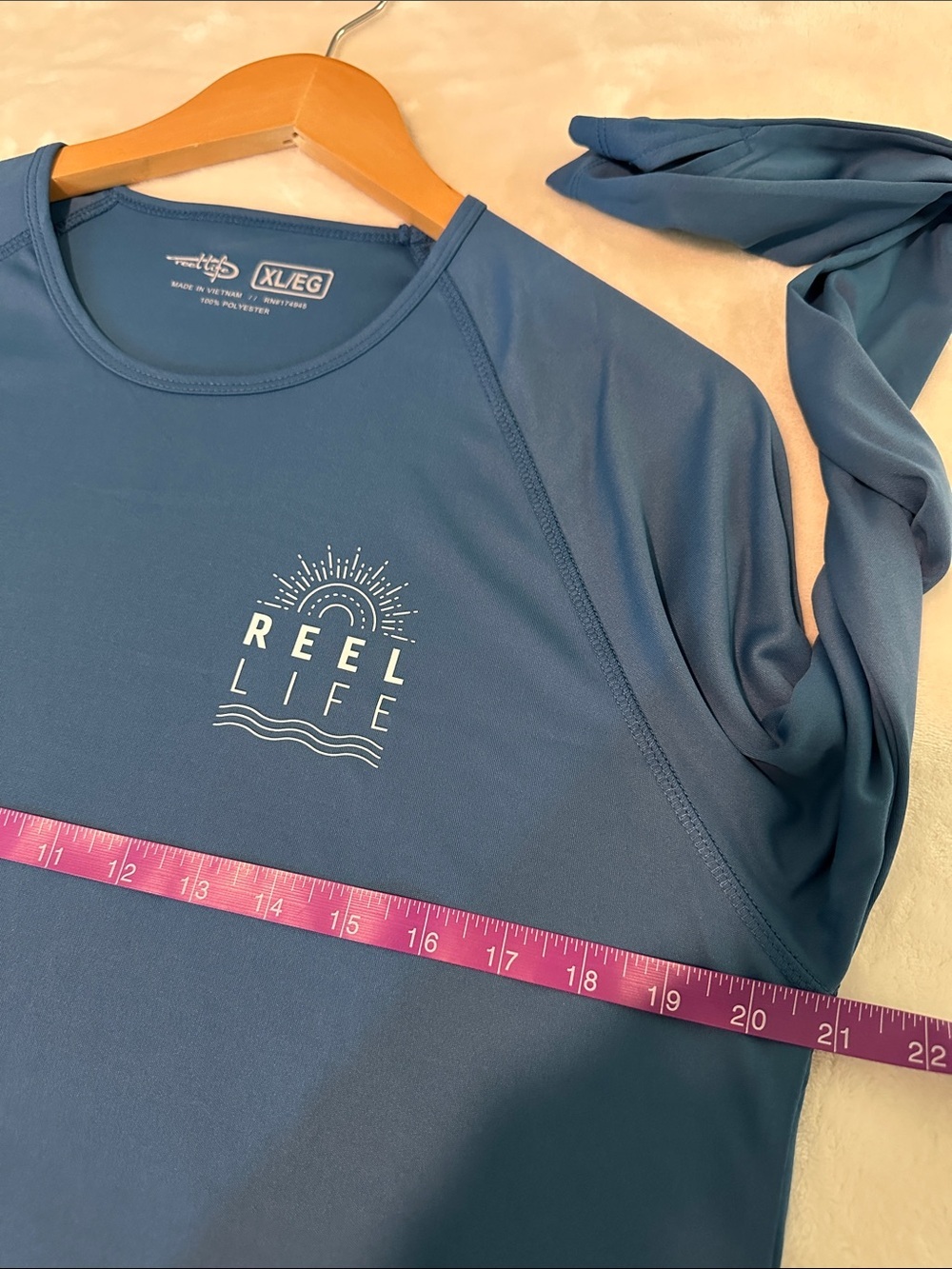 Reel Life Long-Sleeve Performance Rash Guard Shirt - Picture 6 of 6